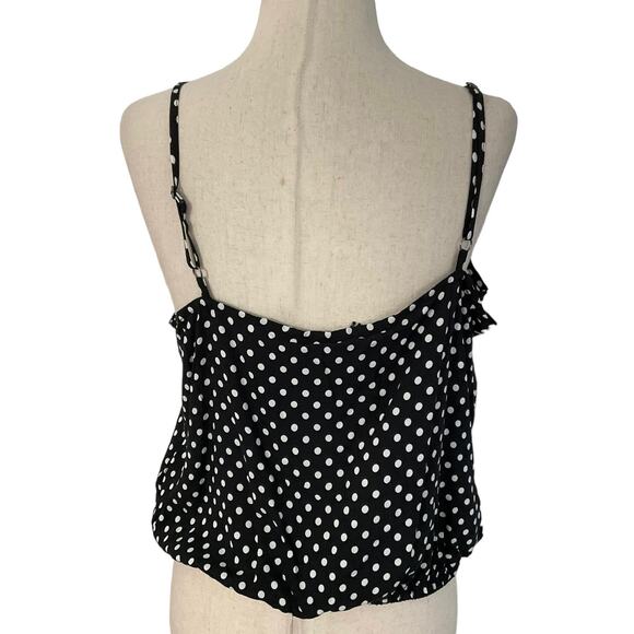 Femme by Design Black Polka Dot  Tank Top Women's Size Large NWT | 34-25 - Picture 5 of 7